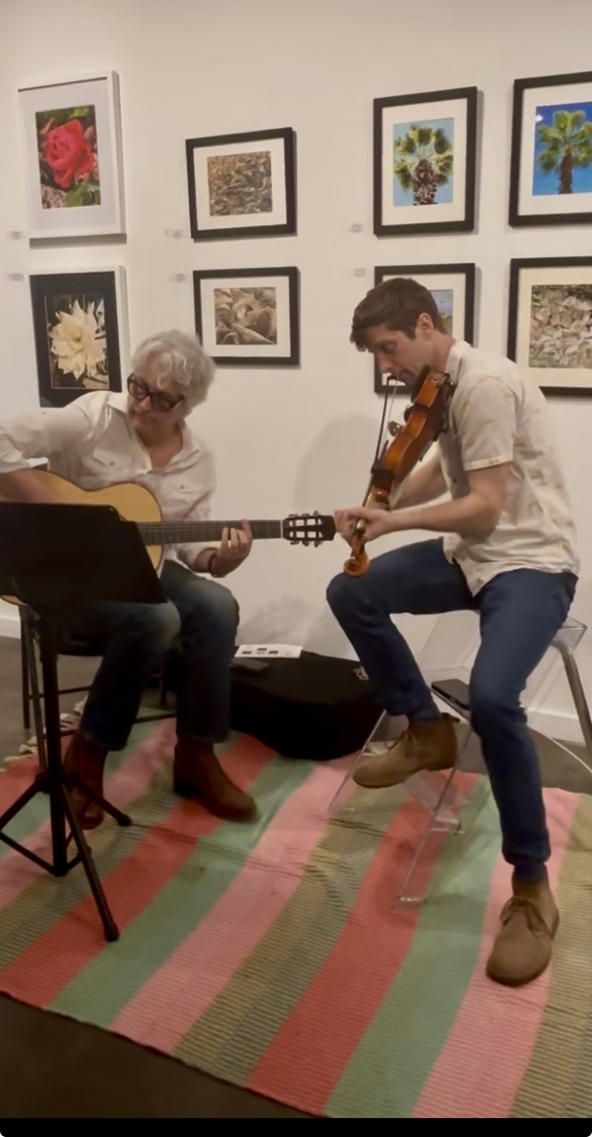 Art Galery Gig playing at an art gallery